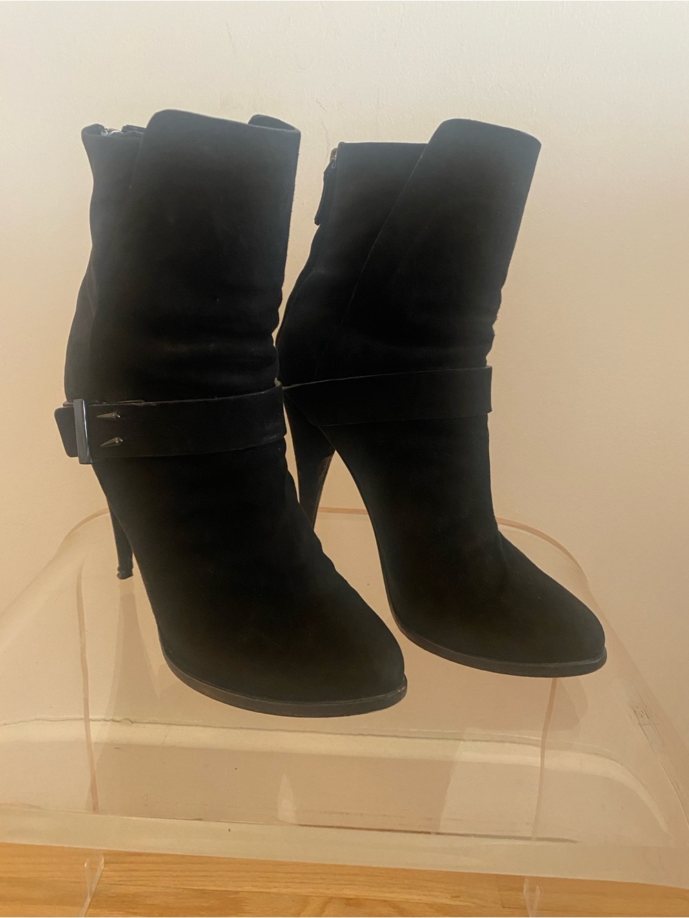 Givenchy Black Suede Stiletto Boots